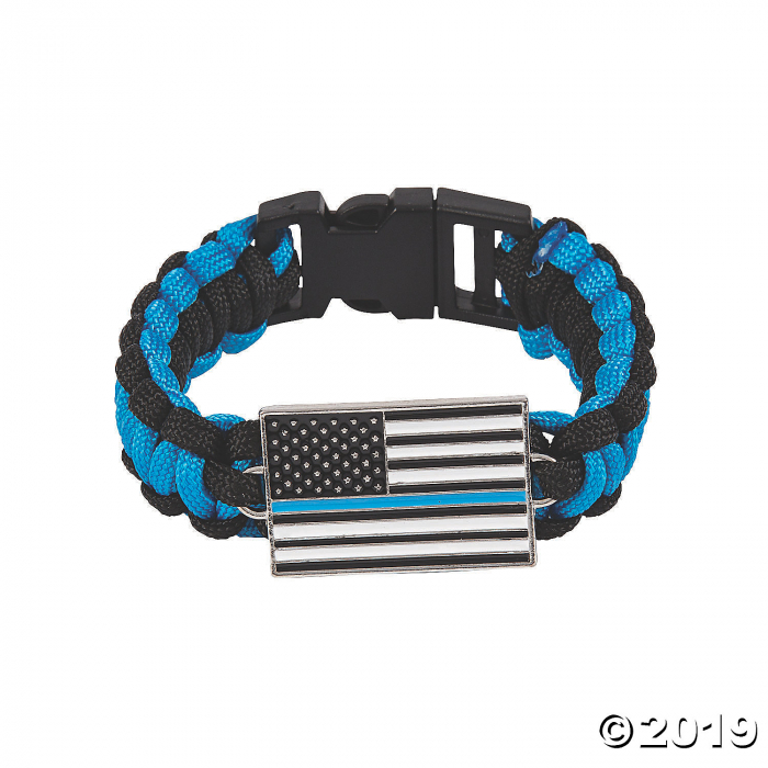 Thin Blue Line Paracord Bracelets (6 Piece(s)) Thin Blue Line Paracord Bracelets (6 Piece(s))