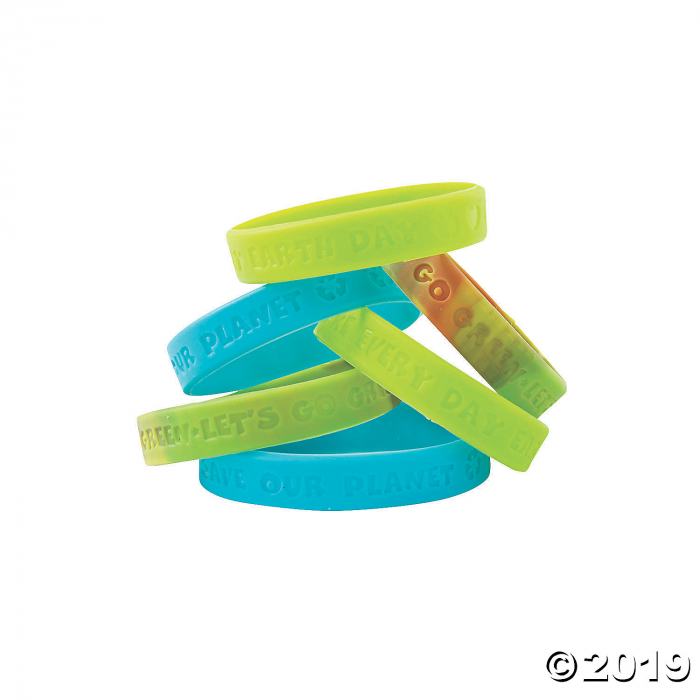 Earth Day Recycle Rubber Bracelets (24 Piece(s)) Earth Day Recycle Rubber Bracelets (24 Piece(s))