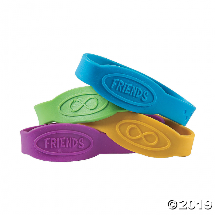 Friends Rubber Bracelets (Per Dozen)