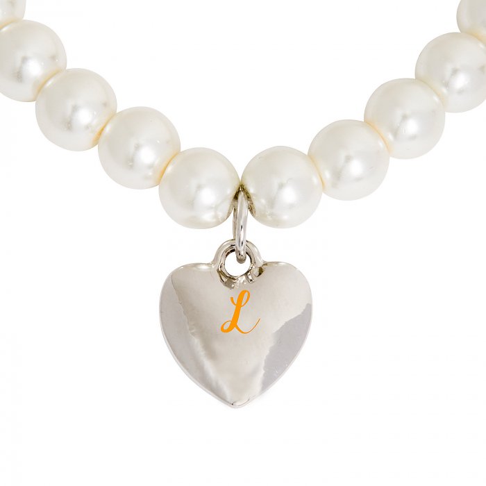 Monogrammed Bridal Party Pearl Bracelet (1 Piece(s))