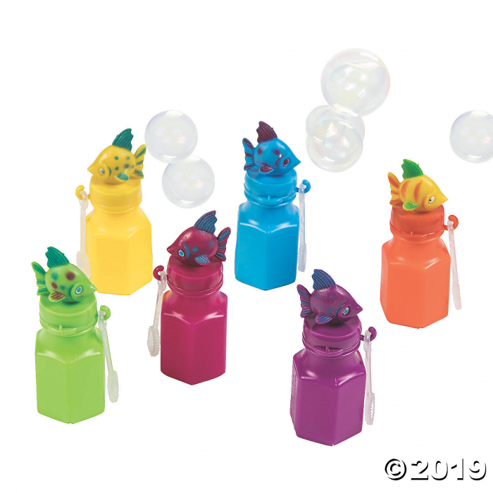 Tropical Fish Bubble Bottles (Per Dozen)