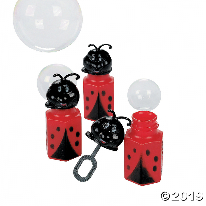 Little Ladybug Bubble Bottles (Per Dozen)