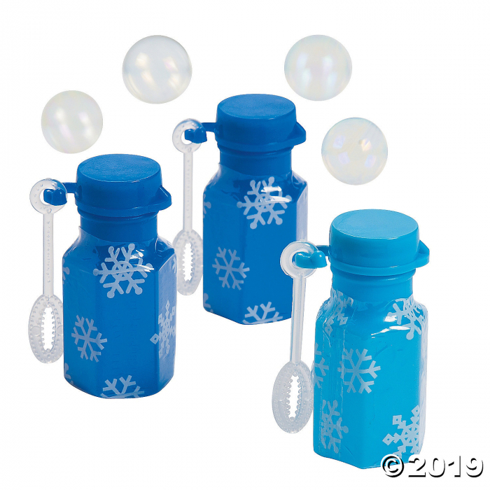 Snowflake Mini Bubble Bottles (48 Piece(s))