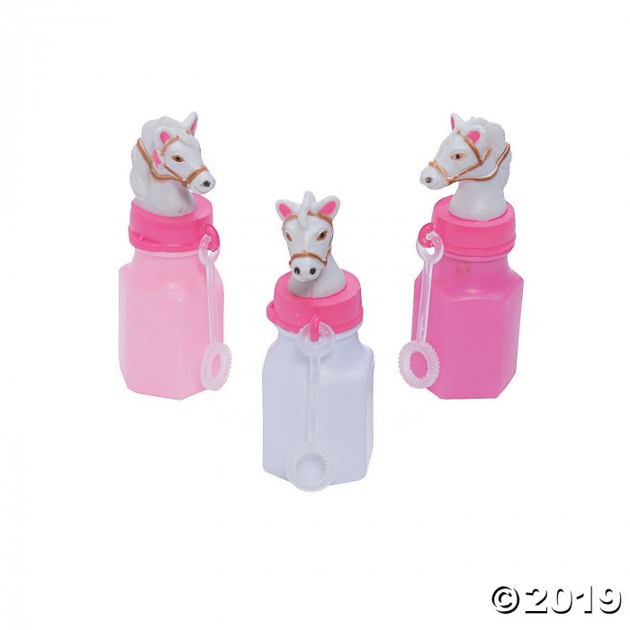 Pink Cowgirl Bubble Bottles (Per Dozen)