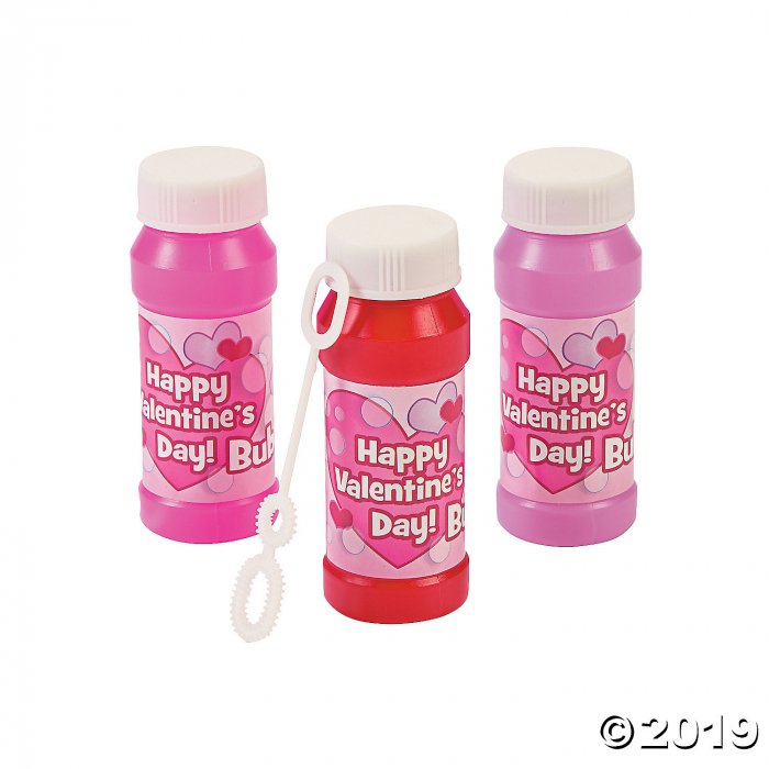 Valentine's Day Bubble Bottles (Per Dozen)