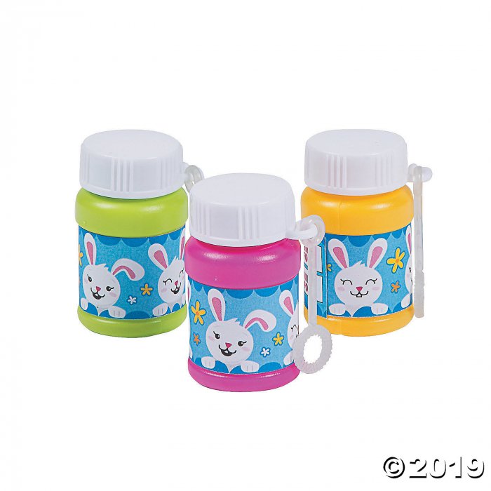 Mini Easter Bunny Bubble Bottles (24 Piece(s))