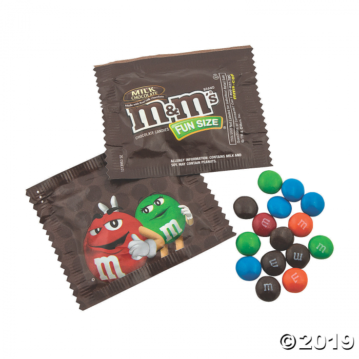 Bulk M&M's® Milk Chocolate Fun Size Packs Case (480 Piece(s