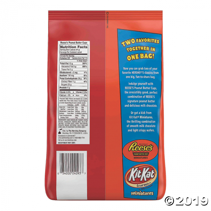 Hershey's® Reese's® Peanut Butter Cups & KitKat® Chocolate Candy Assortment (128 Piece(s))