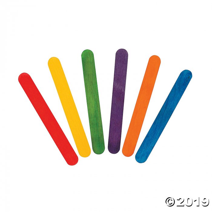 Rainbow Craft Sticks (300 Piece(s))