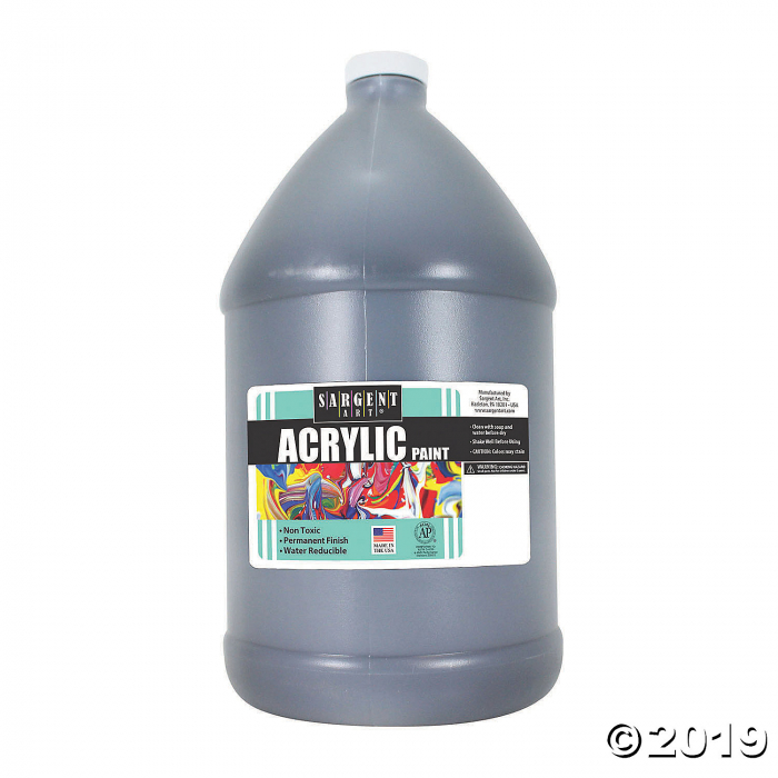 Sargent Art® Acrylic Paint, Black, 64 oz Bottle (1 Piece(s))