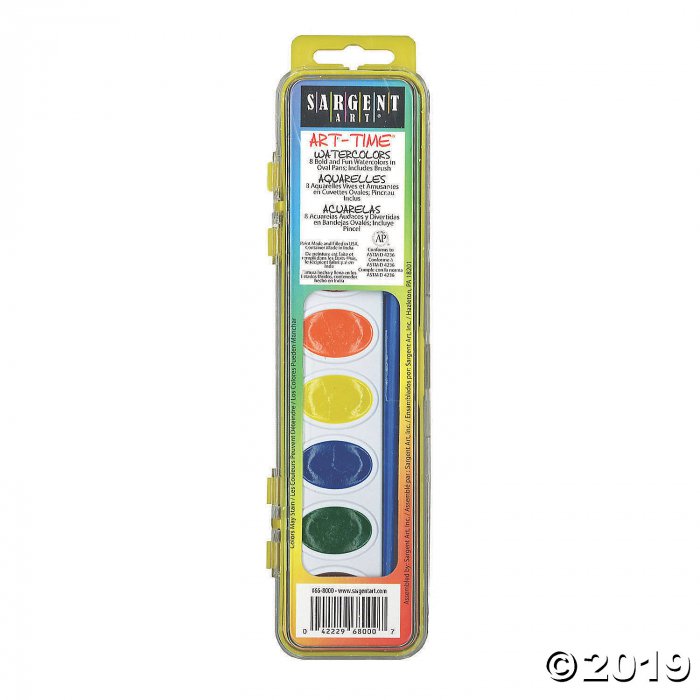 Sargent Art® Art-Time® Watercolor Set, 8 Colors, 24 Sets (24 Piece(s))