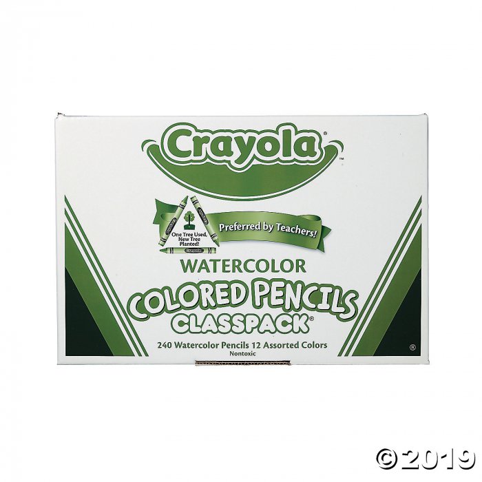 12-Color Crayola® Watercolor Colored Pencils Classpack - 240 pc (1 Set(s))