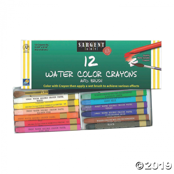 Sargent Art® Watercolor Crayons & Brush, 36 count (3 Piece(s))