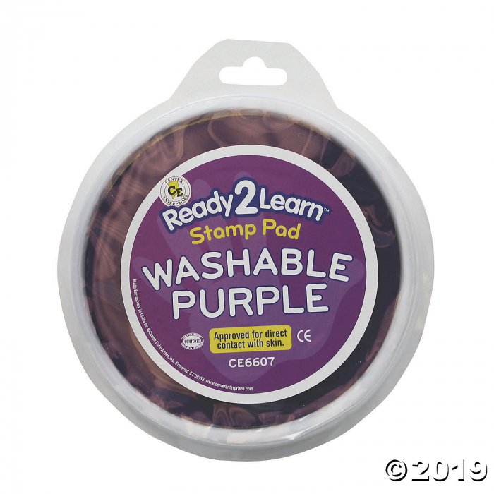Center Enterprises® Ready2Learn Jumbo Washable Stamp Pad, Purple, Pack of 6 (6 Piece(s))