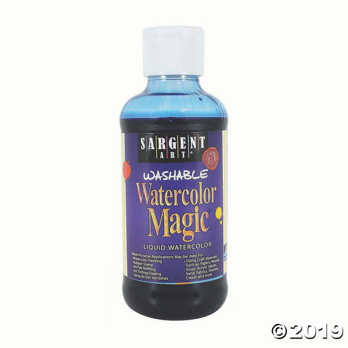 Sargent Art® Washable Watercolor Magic® Paint, 8 oz, Blue, Pack of 6 (6 Piece(s))