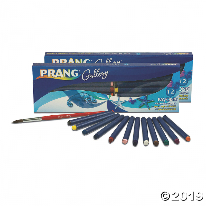 Prang® Payons Watercolor Crayon Set with Brush, Assorted Colors, 24 count (2 Piece(s)) Prang® Payons Watercolor Crayon Set with Brush, Assorted Colors, 24 count (2 Piece(s))