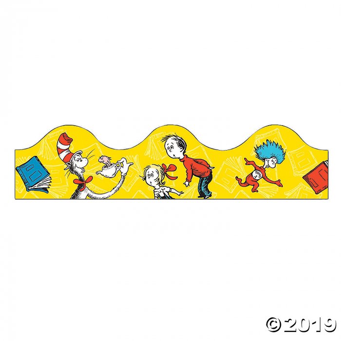 Eureka® Dr. Seuss The Cat in the Hat Yellow Bulletin Board Borders (Per Dozen)