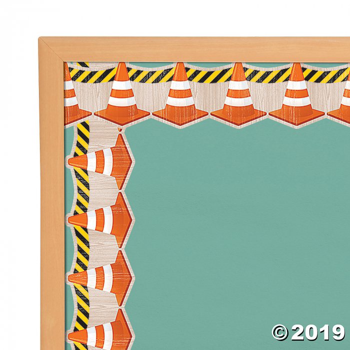 Under Construction Cones Bulletin Board Borders (1 Set(s))