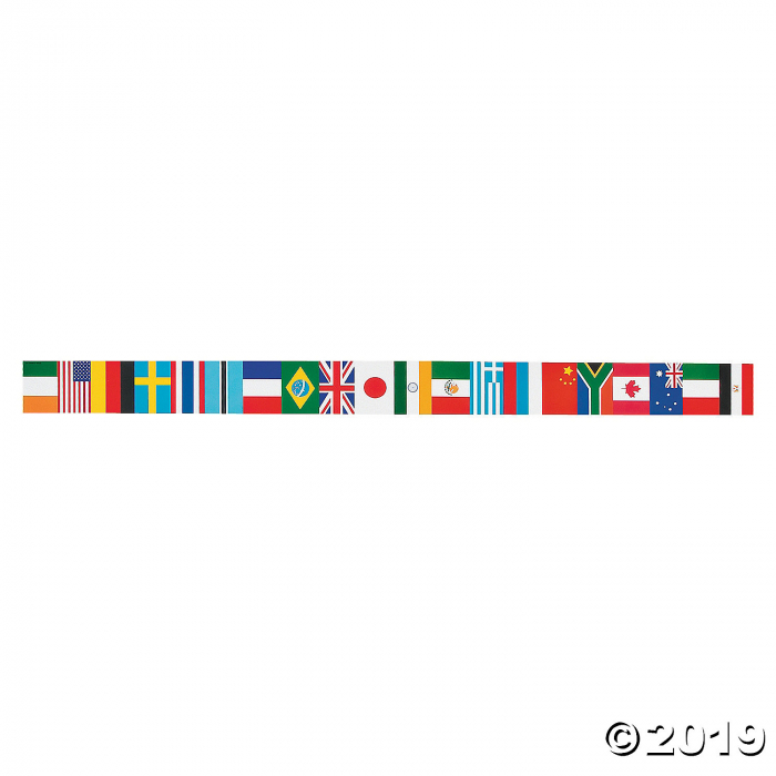 Edupress® Flag Bulletin Board Borders (Per Dozen)