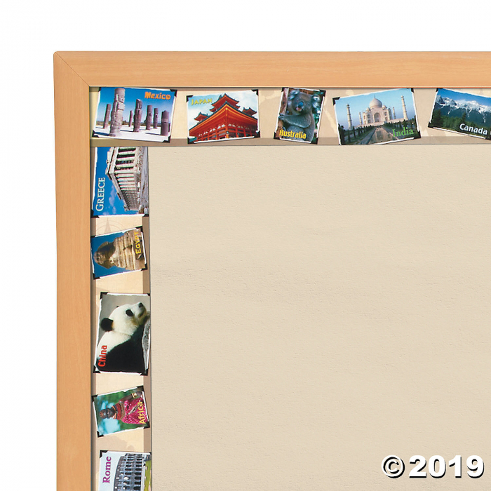 Around the World Bulletin Board Borders (Per Dozen)