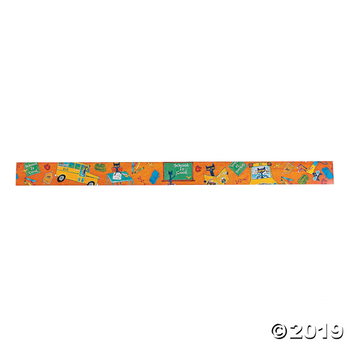 Pete the Cat School is Cool Bulletin Board Borders (Per Dozen)