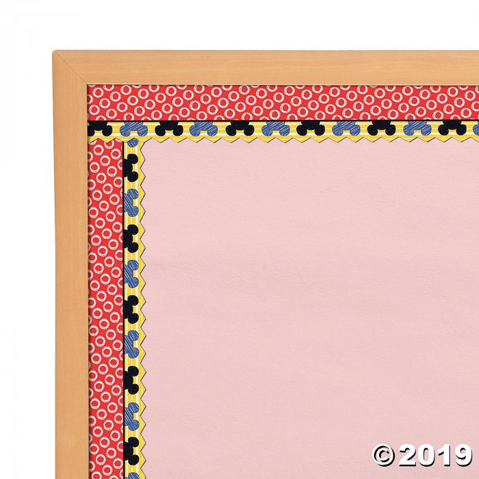 Mickey Mouse® Color Pop Wide Bulletin Board Borders (Per Dozen)