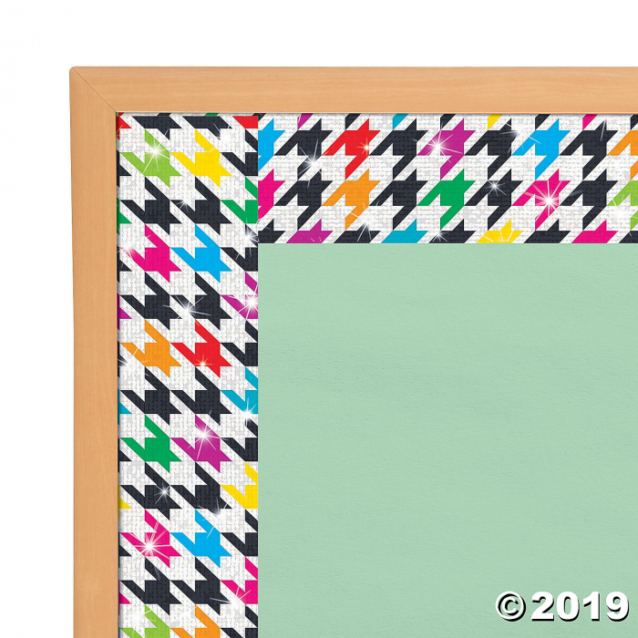 Bolder Borders® Sparkle Plus Houndstooth Colorful Bulletin Board Boarders (1 Set(s))