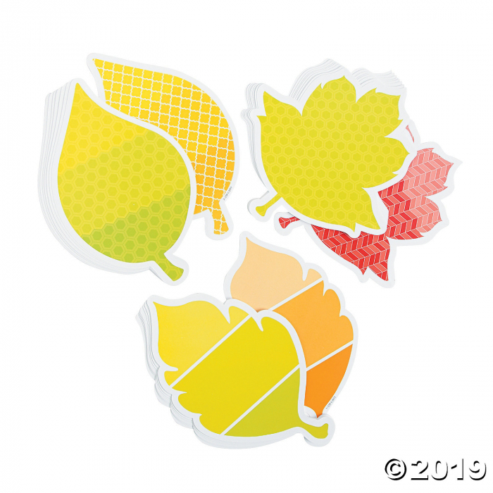 Painted Palette Leaves Bulletin Board Cutouts (36 Piece(s))