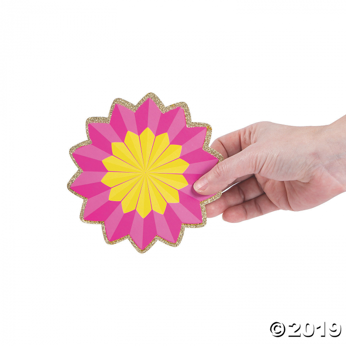 Glitter Bright Party Fan Bulletin Board Cutouts (24 Piece(s))