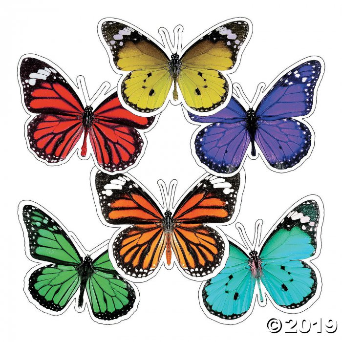 Schoolgirl Style Woodland Whimsy Butterfly Bulletin Board Cutouts (36 Piece(s))