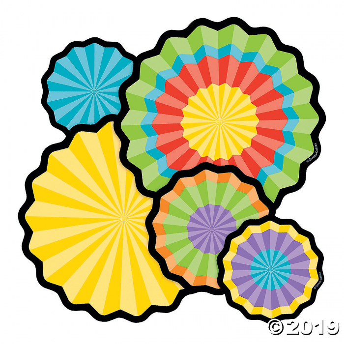 Carson-Dellosa® Colorful Fans Bulletin Board Cutouts (48 Piece(s))