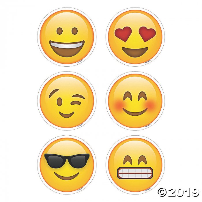 Mini Emoji Bulletin Board Cutouts (36 Piece(s))