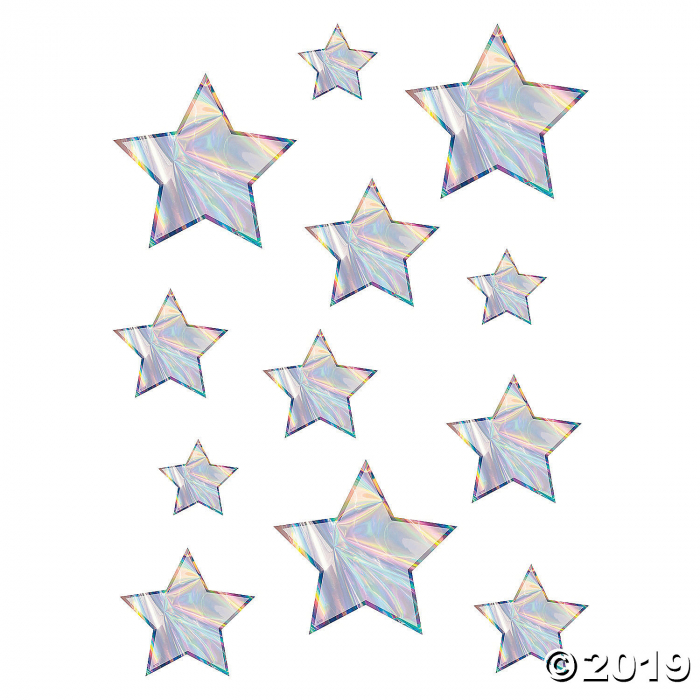 Iridescent Stars Bulletin Board Cutouts (60 Piece(s))