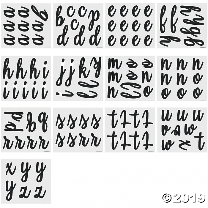 Lowercase Script Bulletin Board Letters (1 Set(s))
