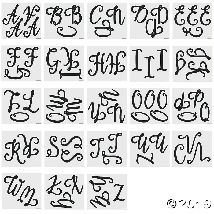 Uppercase Script Bulletin Board Letters (1 Set(s))