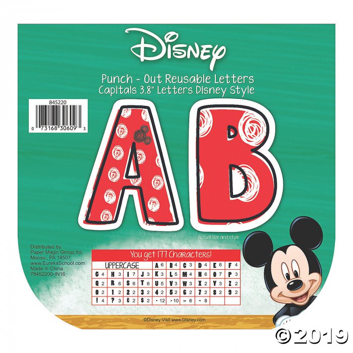 Eureka® Mickey® Color Pop Bulletin Board Letters (1 Set(s))