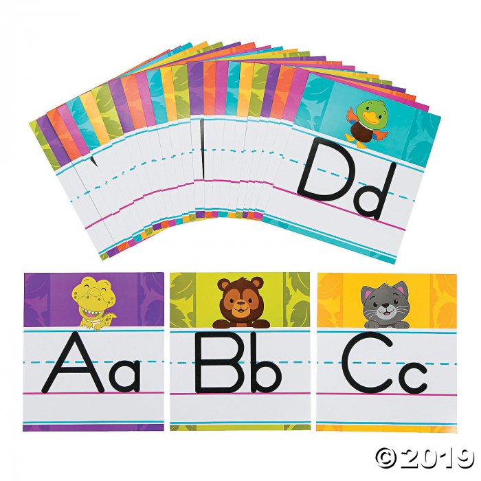 Mini Animal Alphabet Line Bulletin Board Set (1 Set(s))