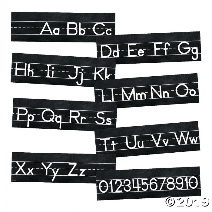 Classroom Decor White Black Chalkboard Letters Bulletin Board