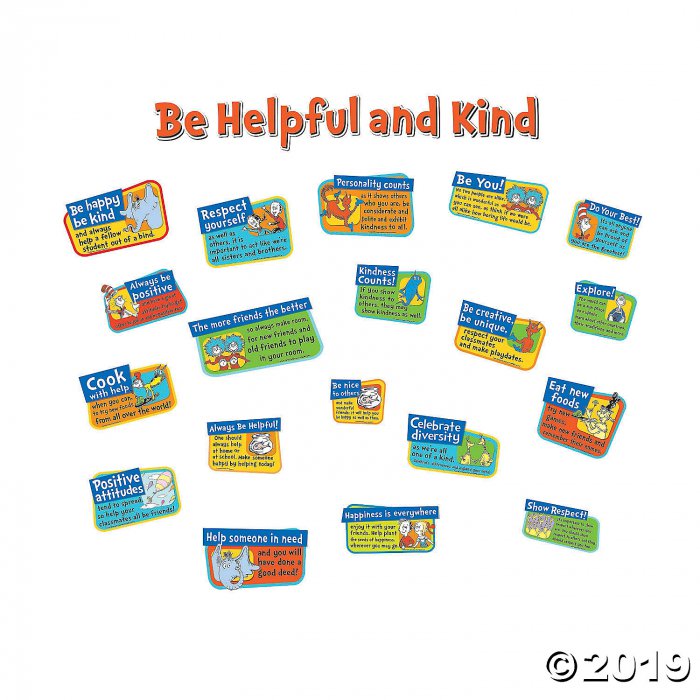 Eureka® Dr. Seuss Be Kind & Helpful Bulletin Board Set (1 Set(s))