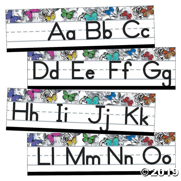 Schoolgirl Style Woodland Whimsy Alphabet Line Mini Bulletin Board Set (1 Set(s))