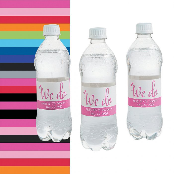 Personalized We Do Water Bottle Labels (50 Piece(s))