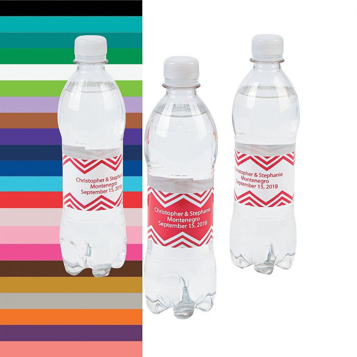 Personalized Simple Water Bottle Labels