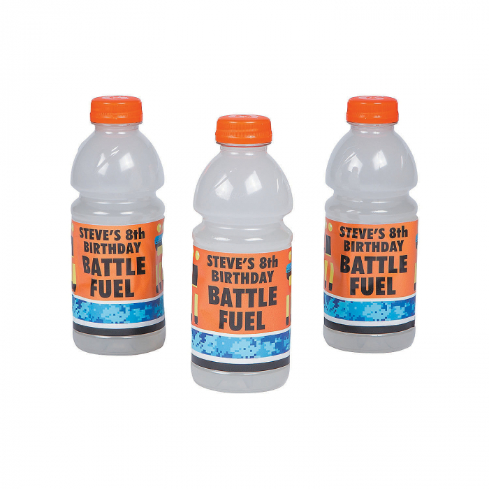 Personalized Dart Battle Sports Drink Bottle Labels (24 Piece(s))