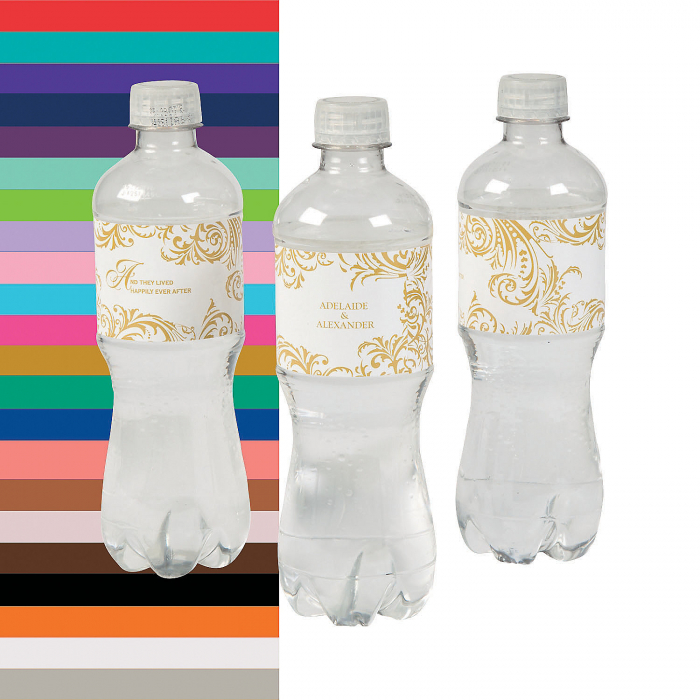Personalized Fairy Tale Wedding Water Bottle Labels (50 Piece(s))