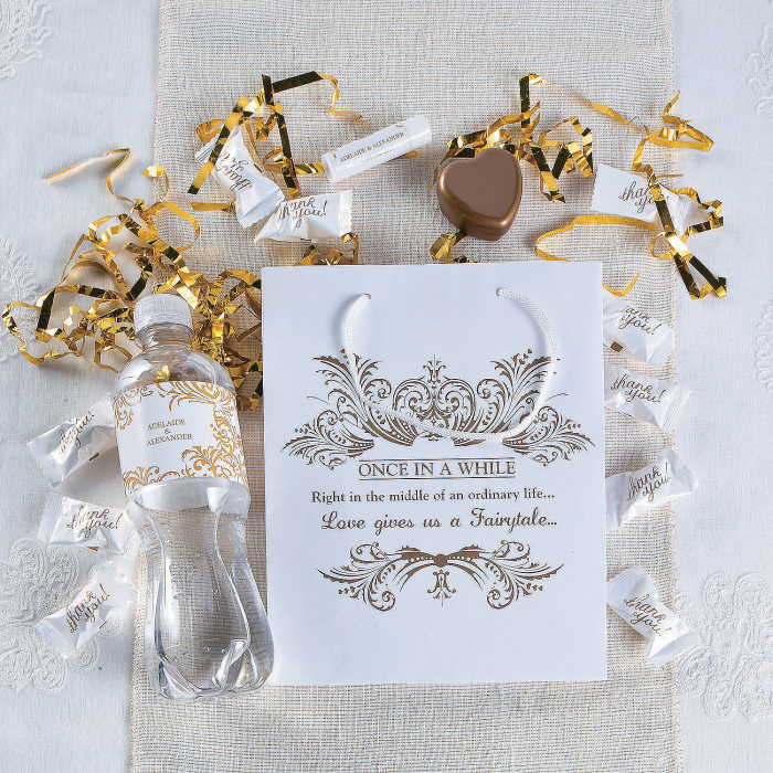 Personalized Fairy Tale Wedding Water Bottle Labels (50 Piece(s))