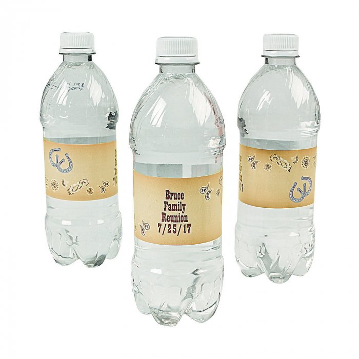 Personalized Western Water Bottle Labels (50 Piece(s))