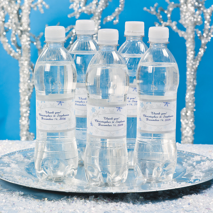 Personalized Winter Wonderland Water Bottle Labels (50 Piece(s))