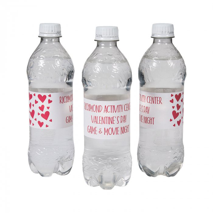 Personalized Valentine's Day Water Bottle Labels (50 Piece(s))