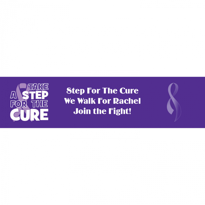 Personalized Purple Ribbon Awareness Water Bottle Labels (50 Piece(s))