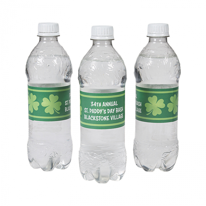 Personalized St. Patrick's Day Water Bottle Labels (50 Piece(s))